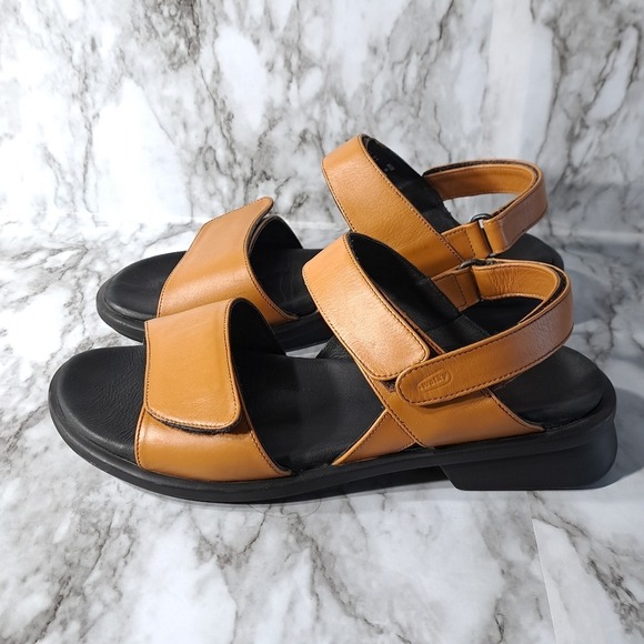 Wolky Shoes - Wolky Women's Open Toe Comfortable Sandals‎ Genuine Leather Chestnut/Brown 42